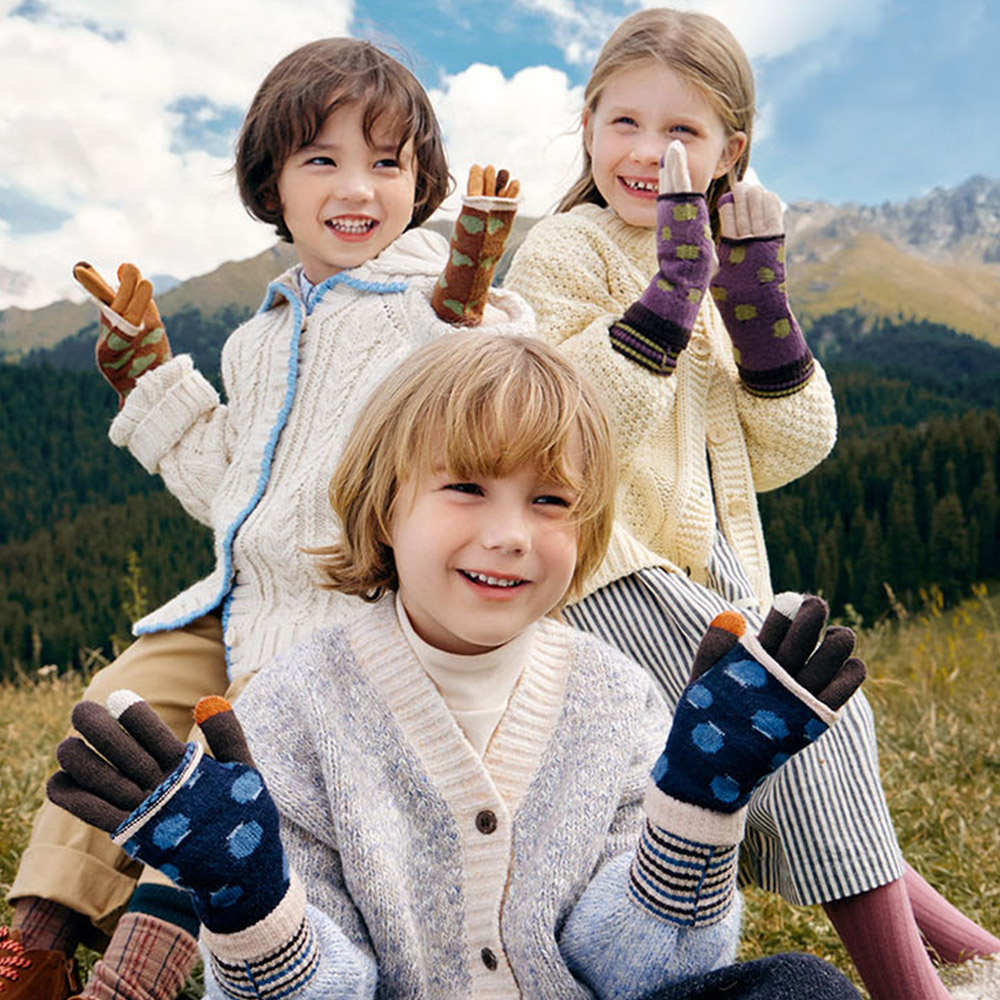 kocotree 石墨烯二合一點點手套-均碼