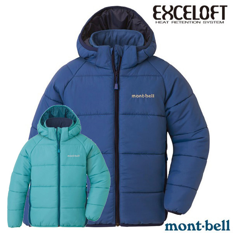MONT-BELL 幼童 THERMAWRAP WARM PK 輕量化纖連帽防風保暖外套.夾克/EXCELOFT中空纖維/ 1101638