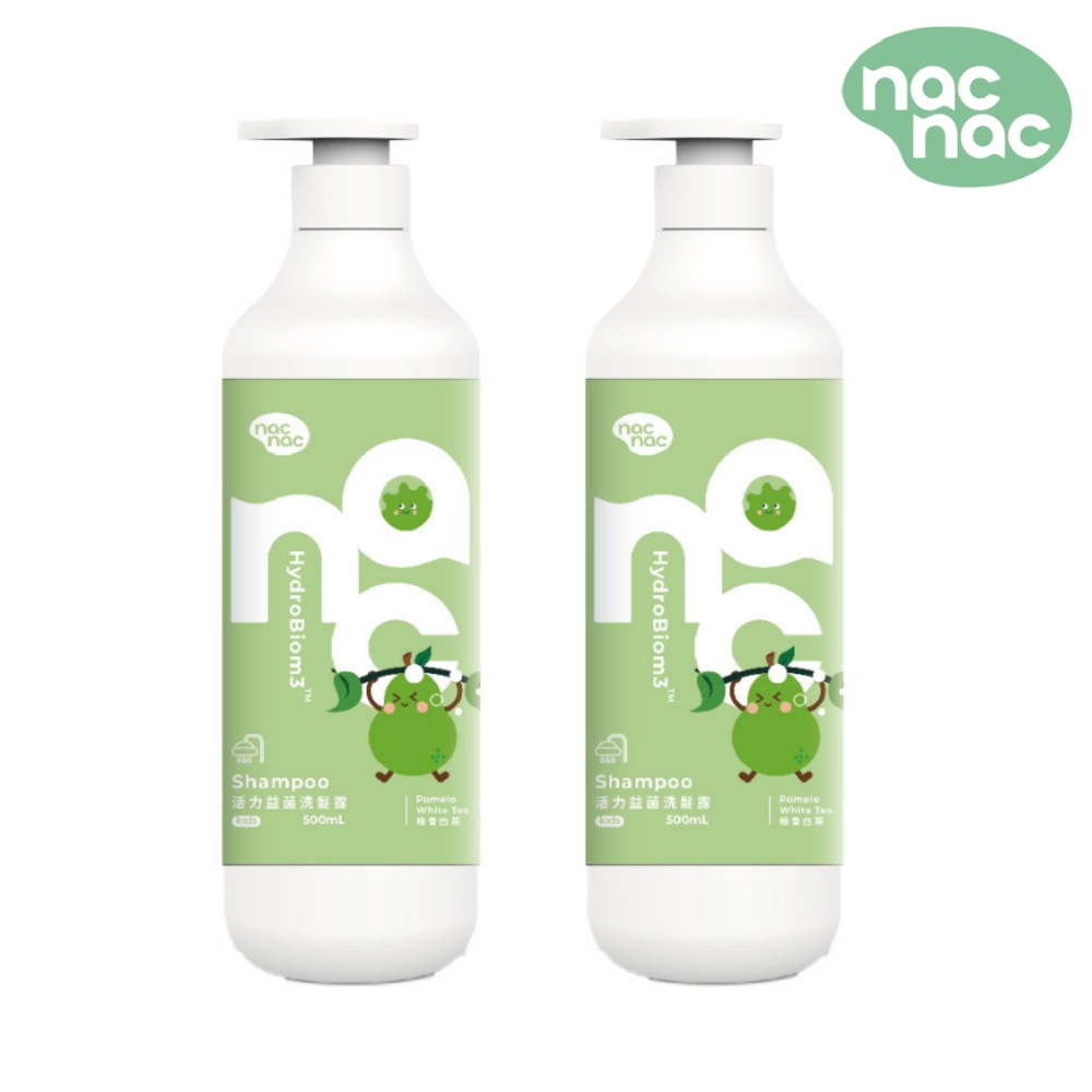 Nac Nac 活力益菌洗髮露 500ml 2入組(柚香白茶)