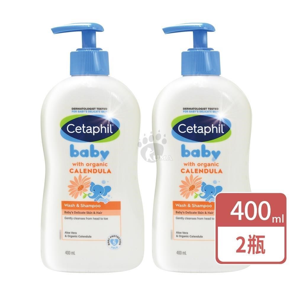 Cetaphil 舒特膚 Baby舒緩洗髮沐浴露 400ml/瓶 (2瓶)