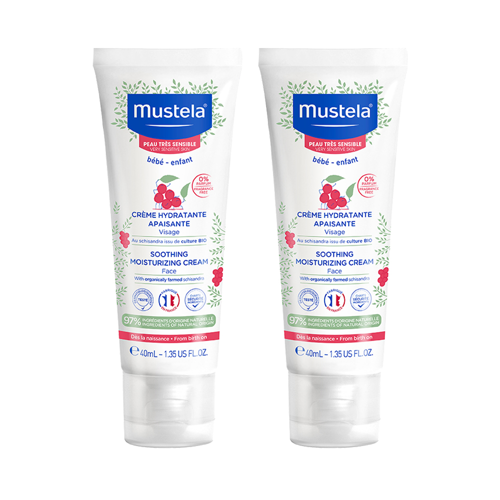 MUSTELA 慕之恬廊 舒恬良敏弱修復面霜40ml(二入組)