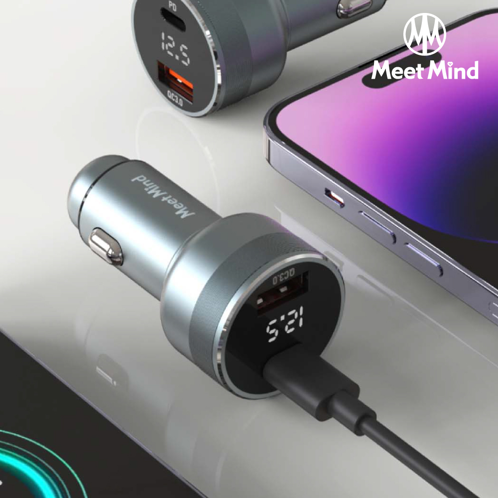 Meet Mind Meet Mind PD/QC 54W 鋁合金電顯車用快充