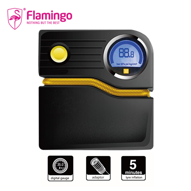 原價$1499下殺!Flamingo火鶴鳥智慧多功能輪胎打氣機(F1608D3)