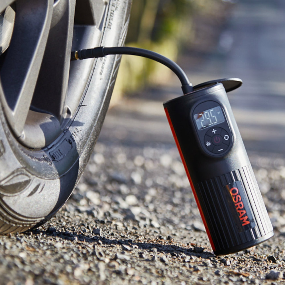 OSRAM 歐司朗 無線電動打氣機 TYREinflate 2000 充氣/LED照明《買就送 傳輸線》