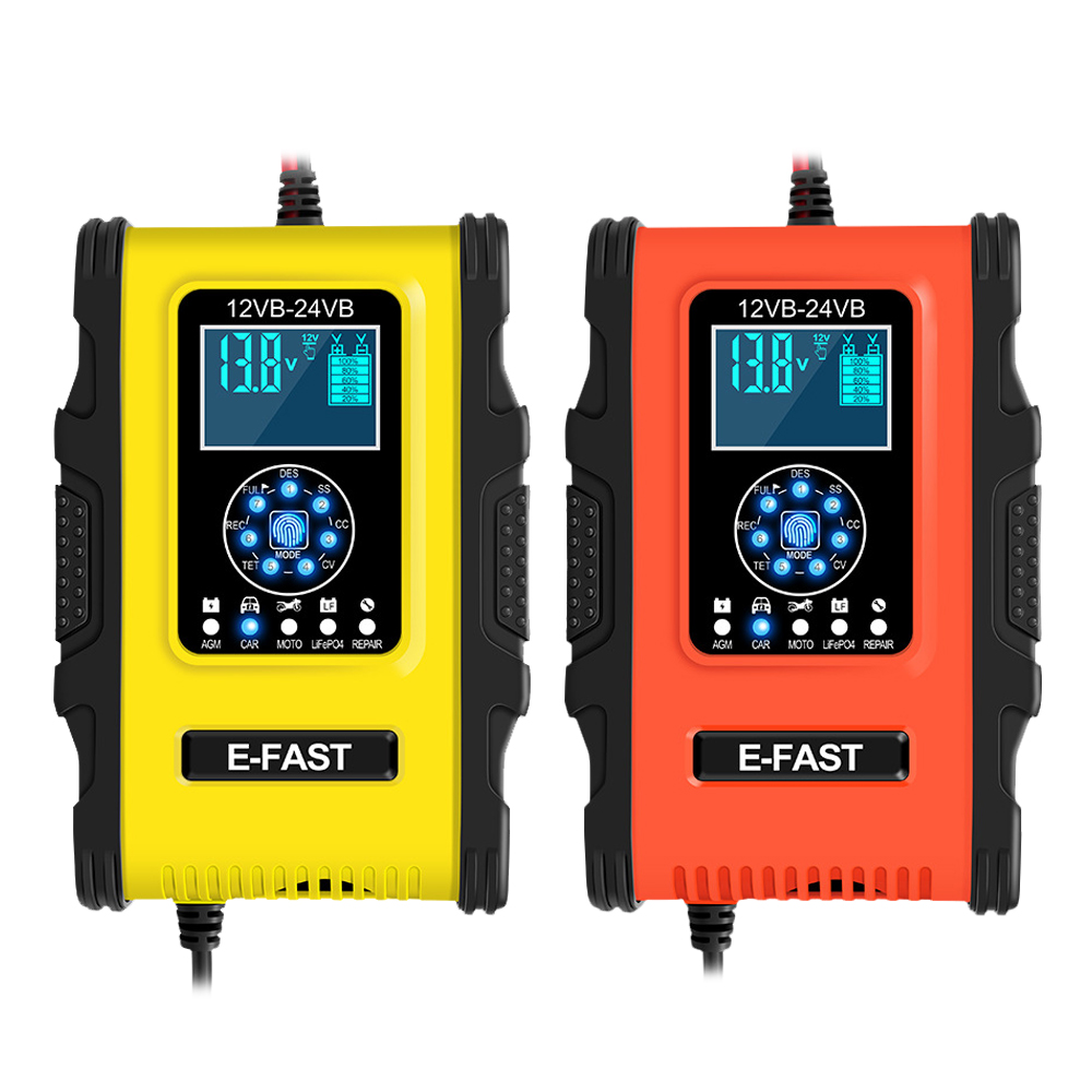 BTC-01 1.85吋大螢幕電瓶充電器12V~24V蓄電池充電七段充電汽機車貨車適用- PChome 24h購物