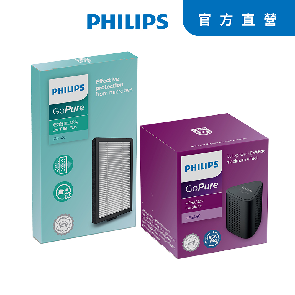PHILIPS 飛利浦 HESA車用杯型除菌機專用濾芯+濾網 一組（其他規格）