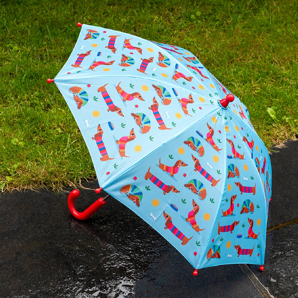Rex LONDON 英國 Push up兒童雨傘(頑皮臘腸狗) / 兒童傘 雨具
