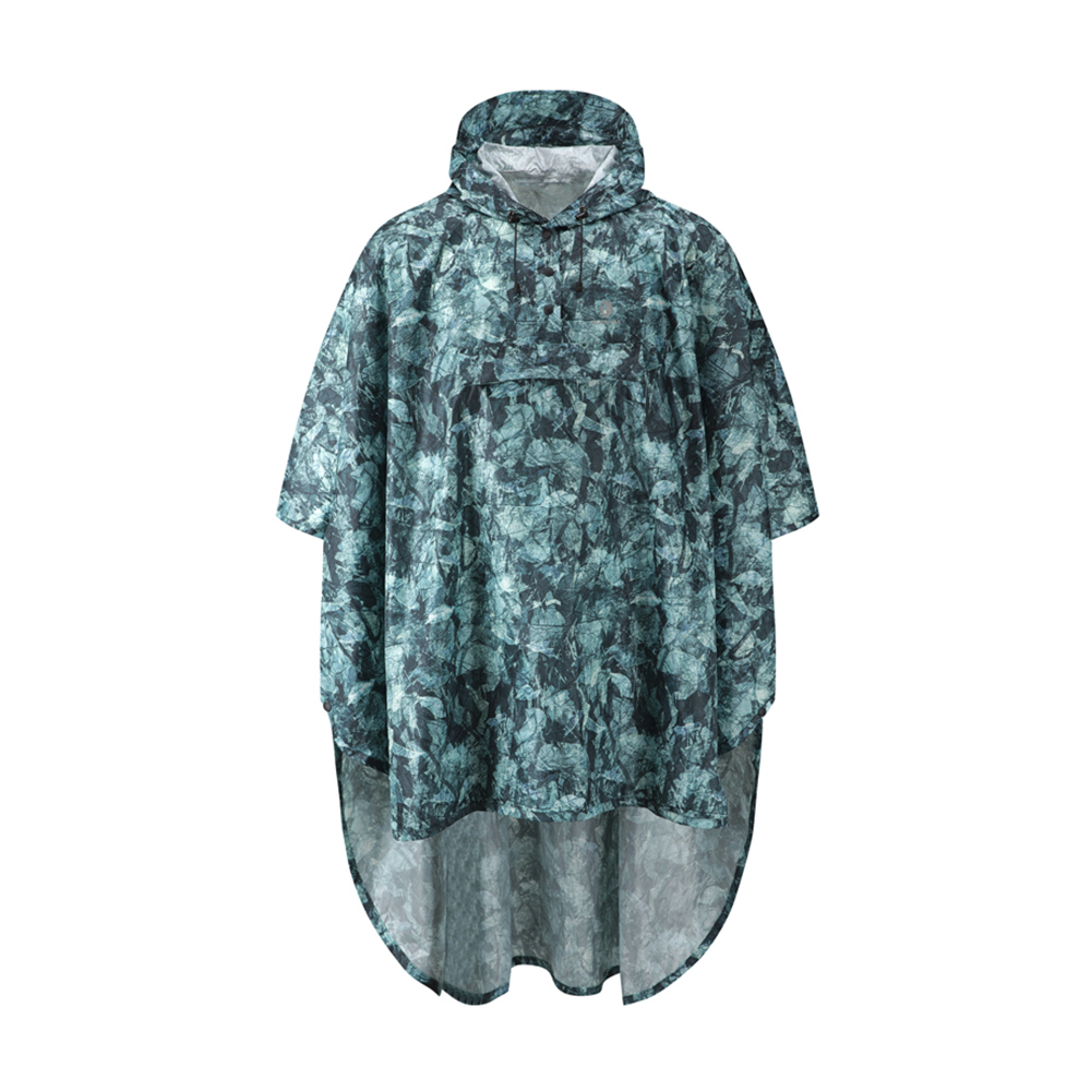 BLACKYAK TACTICAL迷彩斗篷雨衣(迷彩)-反光條可收納斗篷雨衣