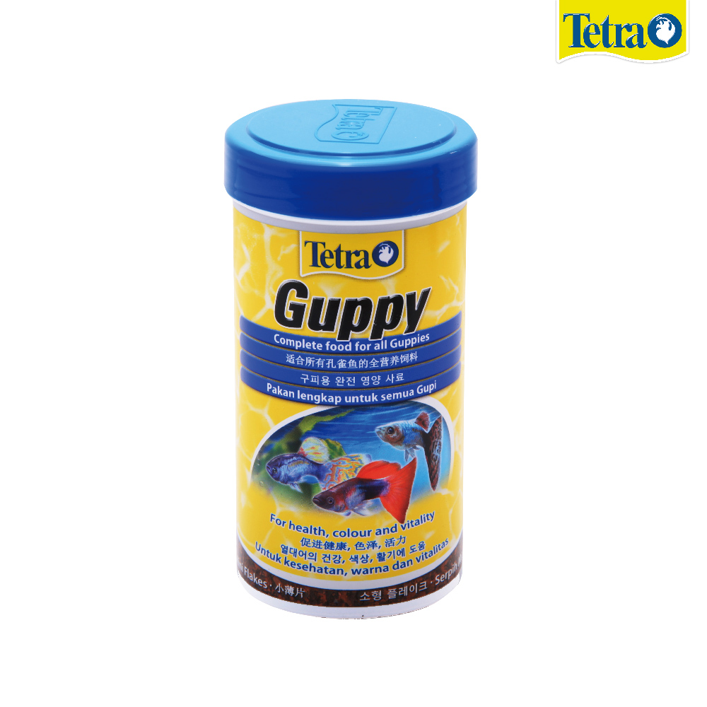 Tetra 新孔雀魚薄片飼料 100ml