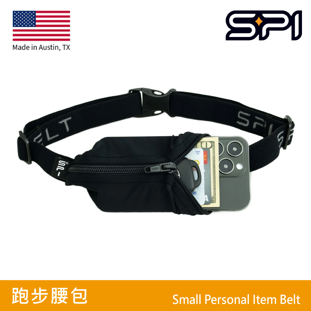 SPIbelt 跑步腰包 814194012264 (F) 黑色｜運動腰包 路跑 健身 旅遊