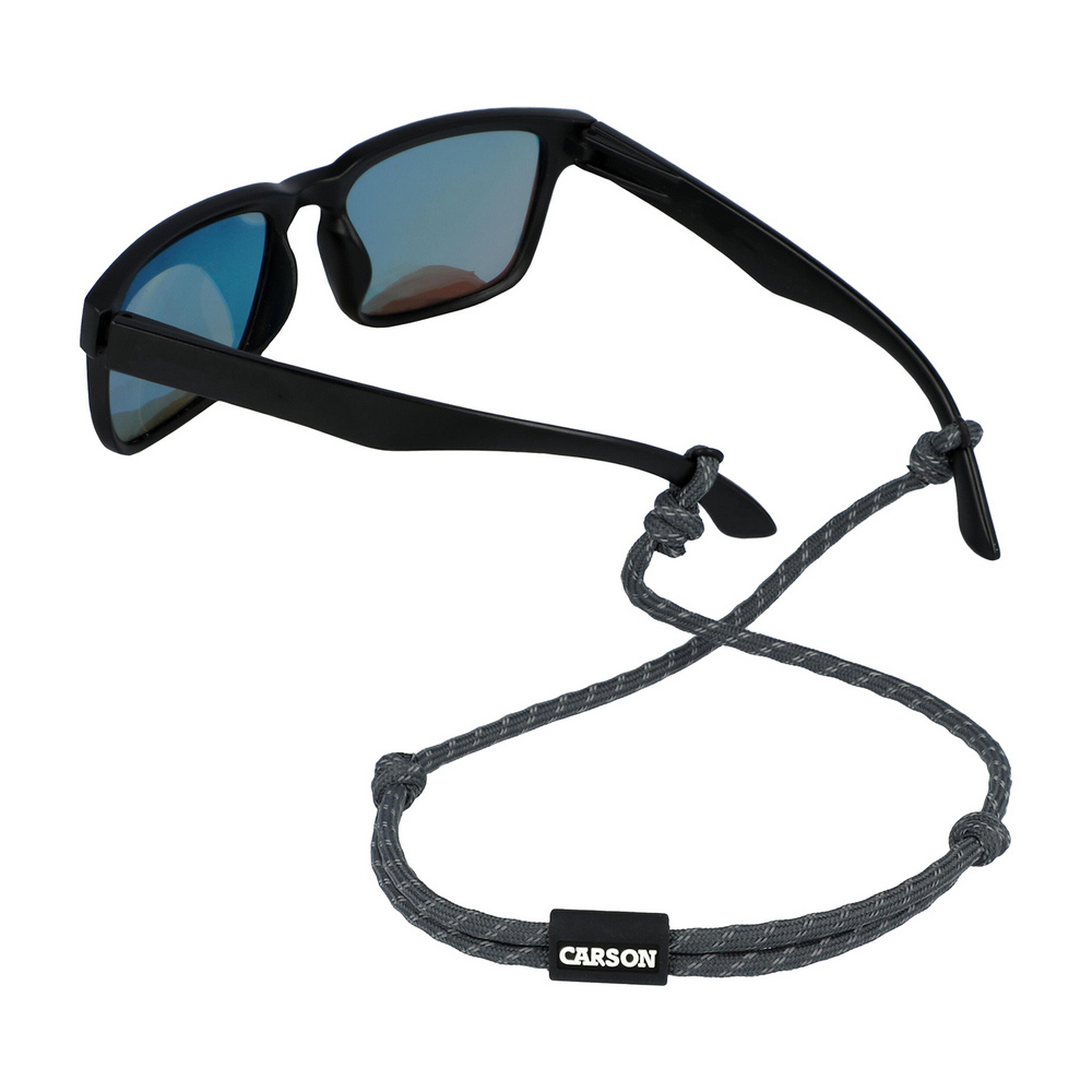 CARSON 美國 Paracord運動眼鏡帶(深灰) / 眼鏡繩 眼鏡固定帶 防滑眼鏡繩 墨鏡繩 運動眼鏡繩