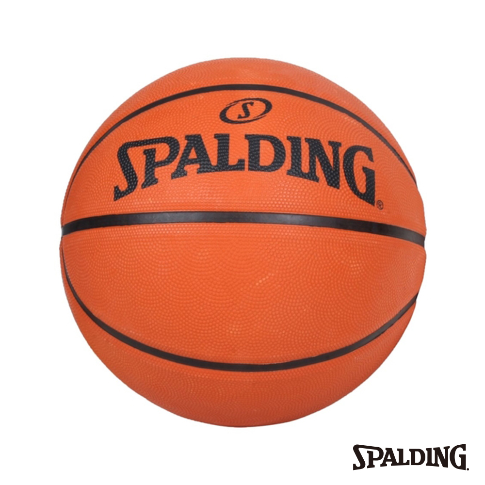 SPALDING 斯伯丁 籃球 橡膠 經典無圖騰款 橘 7號球