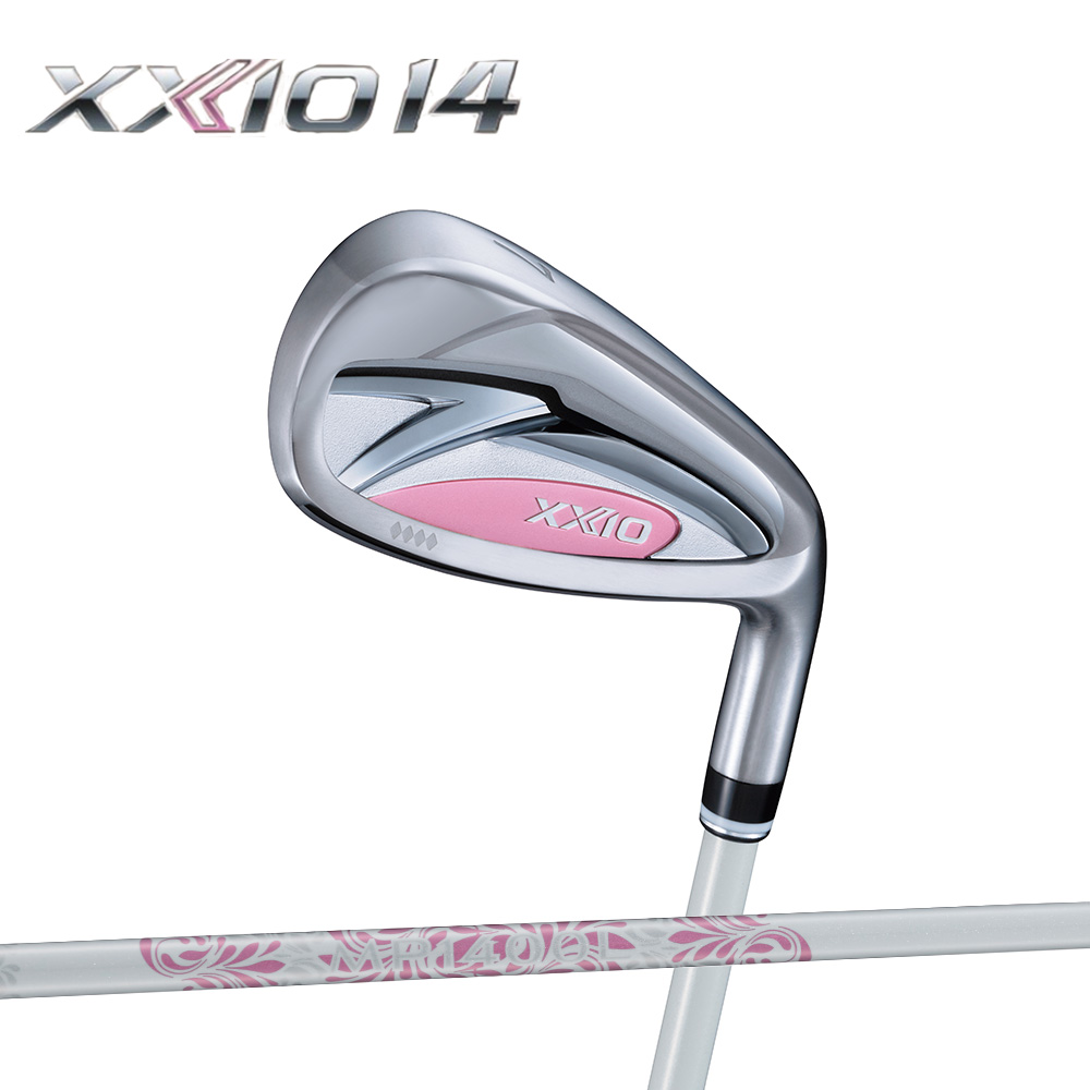 DUNLOP 日本製 新款 XXIO MP1400 白粉色 女仕鐵桿組 碳身6-PAS 7支