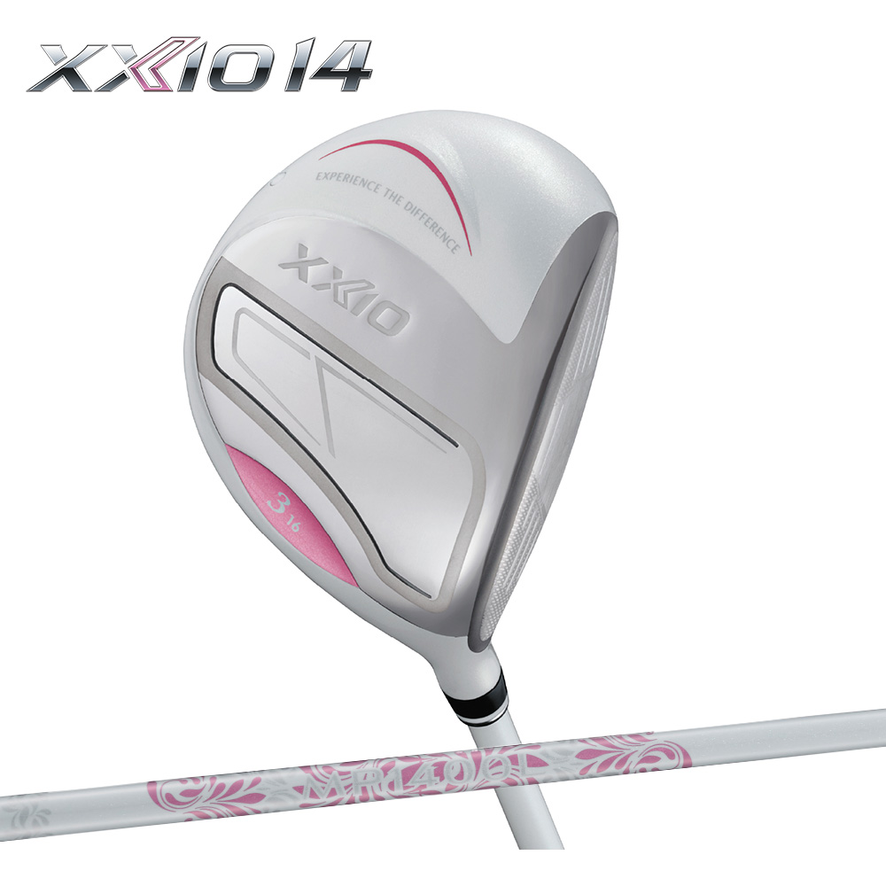DUNLOP 日本製 新款 XXIO MP1400 女用球道木桿 白粉色 (白粉色 桿身硬度L、A可選)