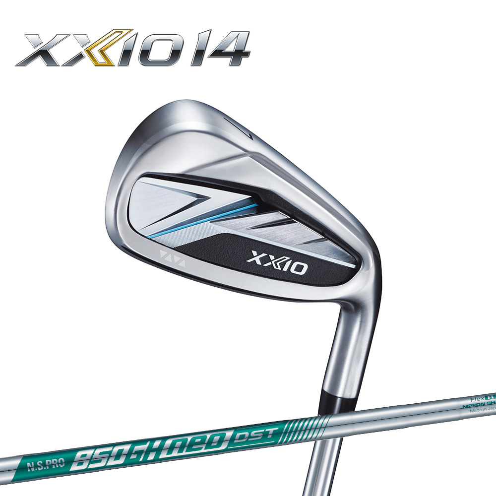 DUNLOP 日本製 XXIO MP1400 男仕鐵桿組 NS850鐵身 5-PAS 8支(新採VR 鈦金屬打擊面 穩定又爆遠)