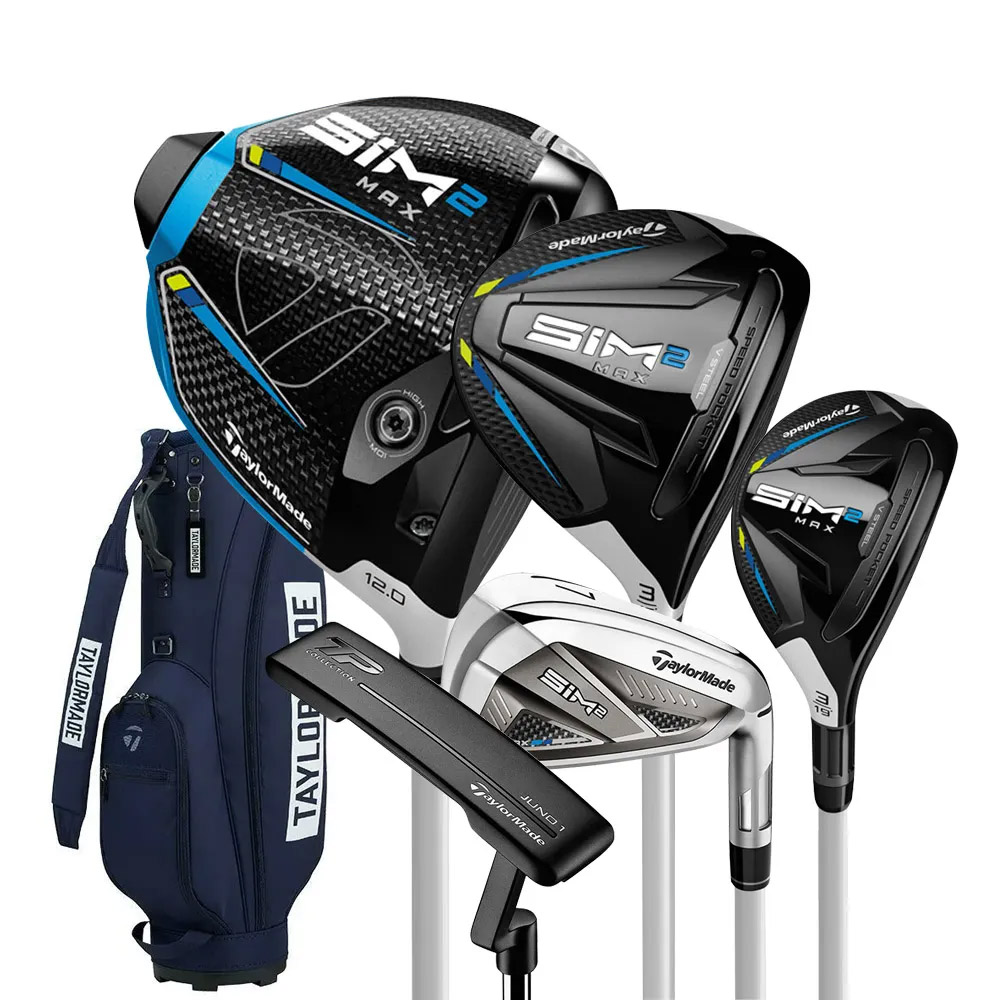 TaylorMade SIM2 Max 女用套桿#1,#3木+#U4鐵木+#6-P+S 碳身+1推(N7522225)+Bag(N9490201)(10支) ,獨賣款