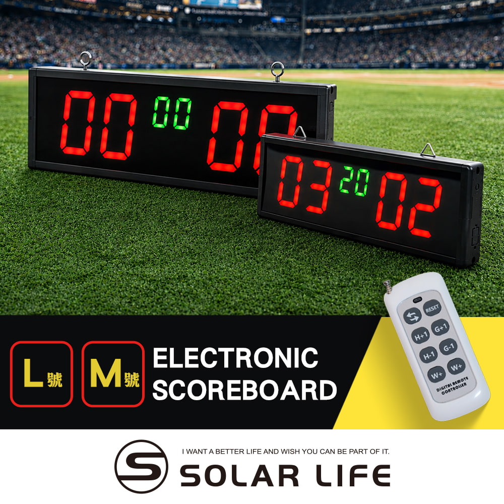 索樂生活 Solar Life 匹克球專用電子計分板.電子記分牌 匹克球計分板 球賽計分器 羽毛球皮克球 比賽計分