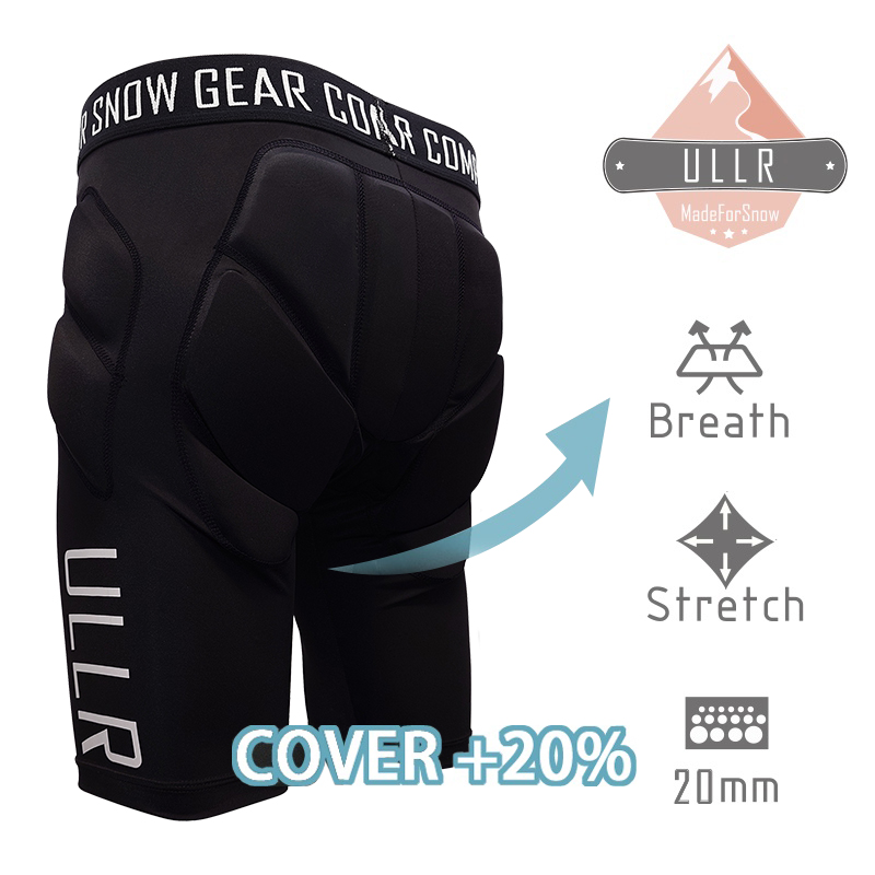 ULLR APS 滑雪防摔褲 雙層高回彈 NBR 加強襯墊 台灣製造 屁墊 高效防護