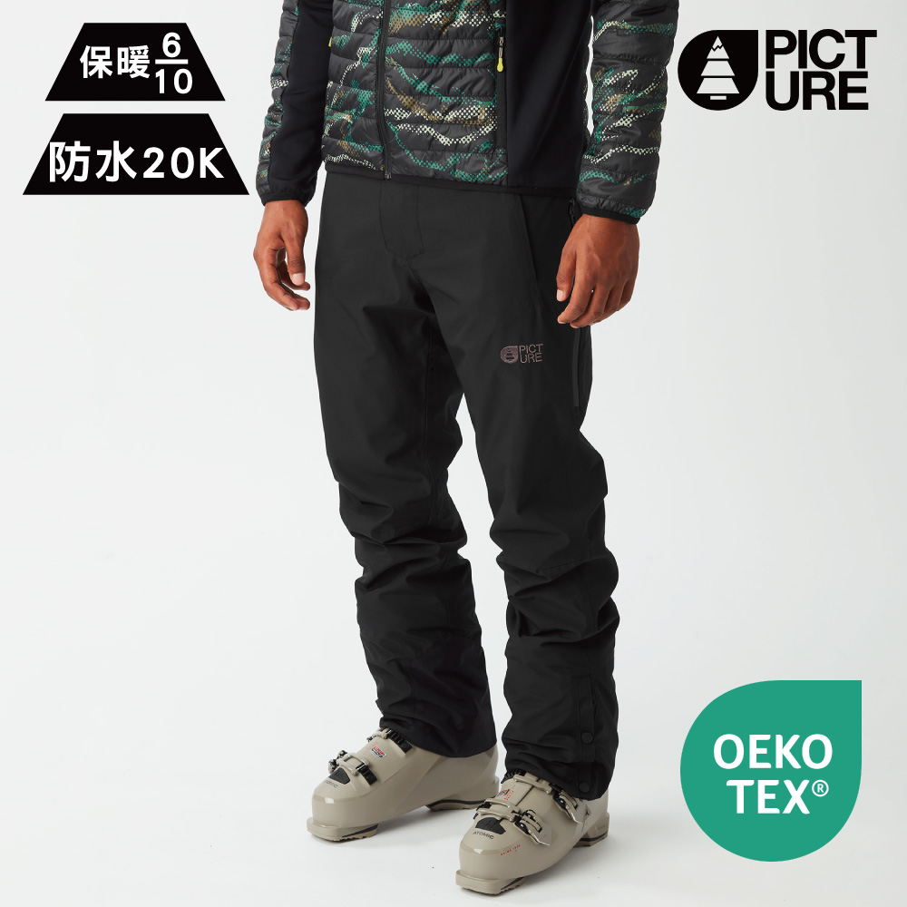 PICTURE 男防水透濕雪褲【黑色】Picture Object Pants MPT0187 (M - L)