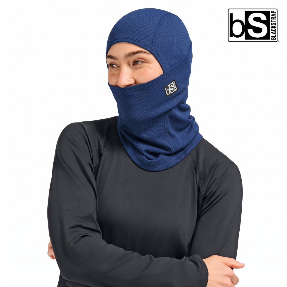 BlackStrap 素色美麗諾羊毛多功能頭套 Merino Hood 深灰藍|UPF50+ 單一尺寸 (適用頭圍約53-60cm)