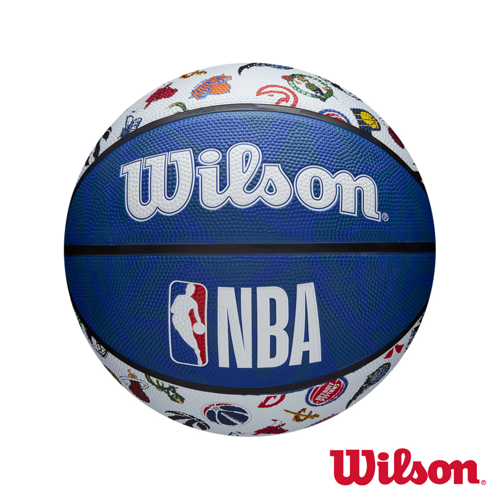 WILSON NBA ALL TEAM 隊徽球 白 橡膠 籃球 7號 - PChome 24h購物