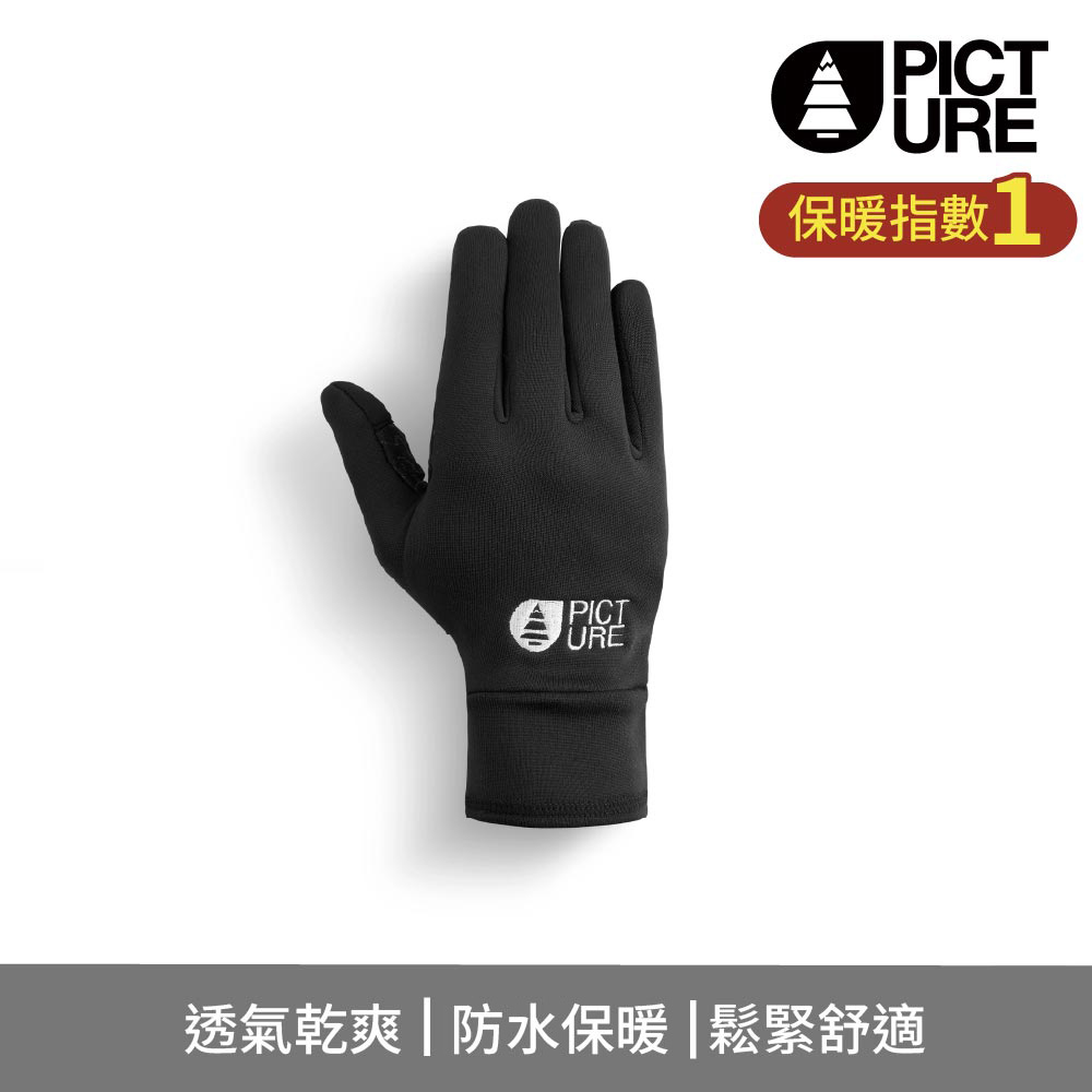 PICTURE Power Stretch 中性款觸控手套 Lorado Gloves/黑/Black/GT0182 (S-XL)