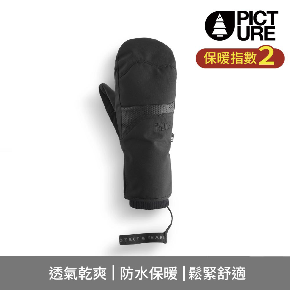 PICTURE 女防水連指滑雪手套 Kali Mitts/黑/Black/GT0185 (M-L)
