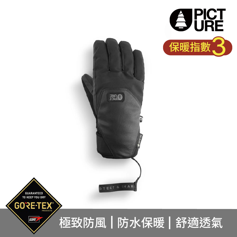 PICTURE GTX 男防水滑雪手套 Pioneer Gloves/黑/Black/GT0189/S-XL