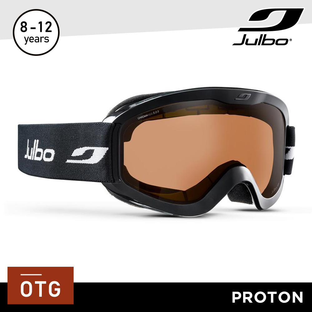 Julbo 童感光變色滑雪護目鏡 Proton OTG J80192146 / 黑框 (棕色多層鍍膜片)