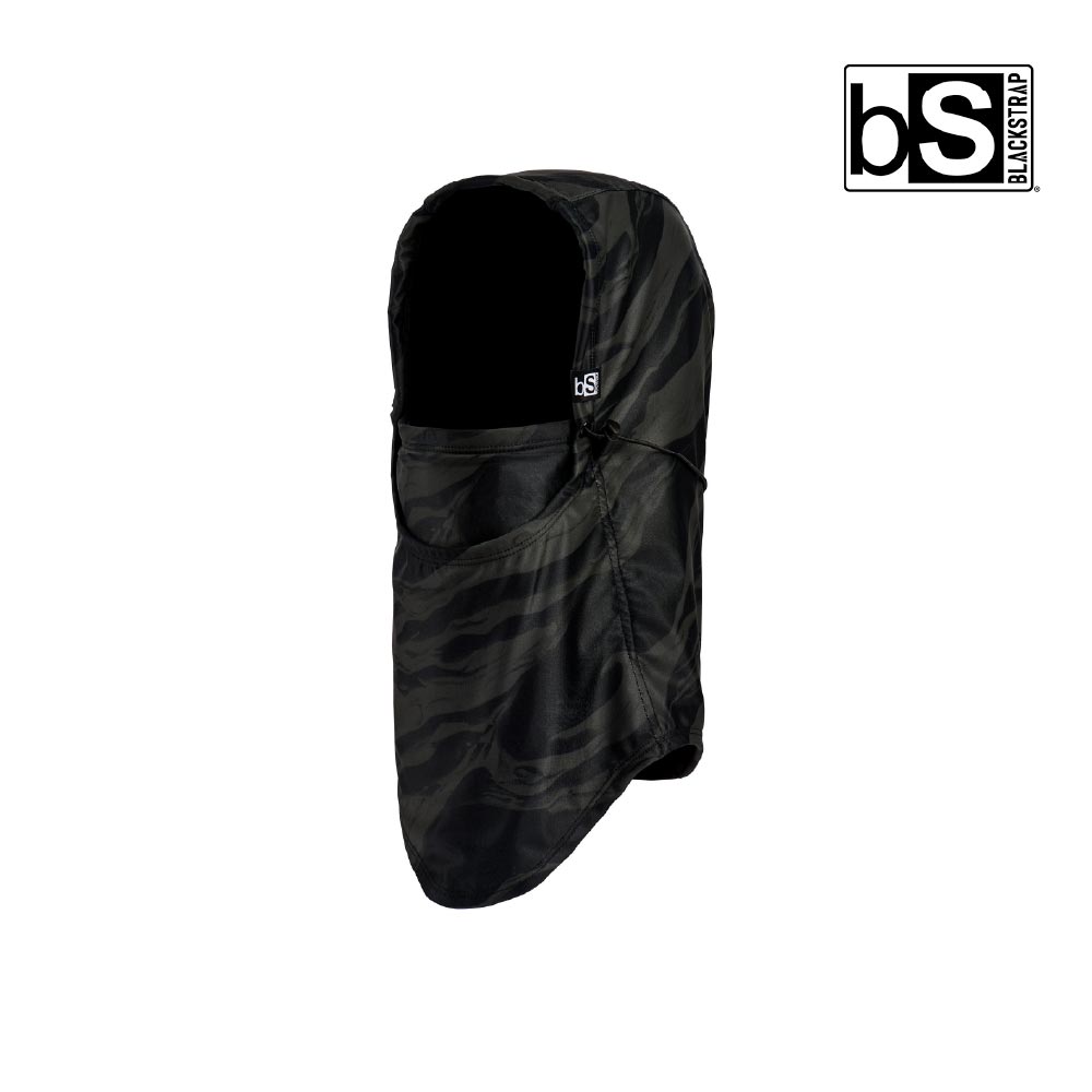 BlackStrap Team Hood 印花可調式雙層保暖多功能頭套/Bone Black/紋路黑/單一尺寸