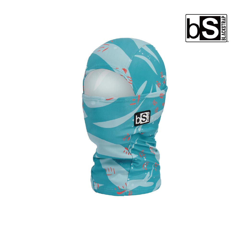 BlackStrap Kids Hood Balaclava 童印花多功能頭套/Origami Glacier/紋路水藍/單一尺寸/多色選擇（其他規格）