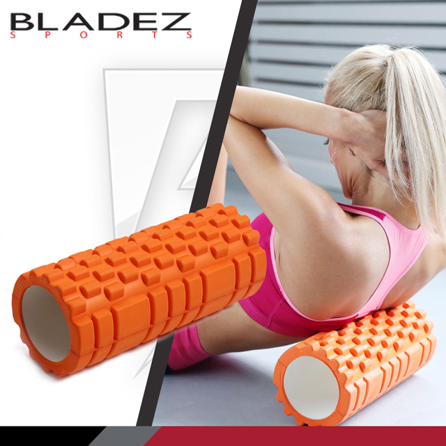 BLADEZ 狼牙棒空心瑜伽滾筒-橘色