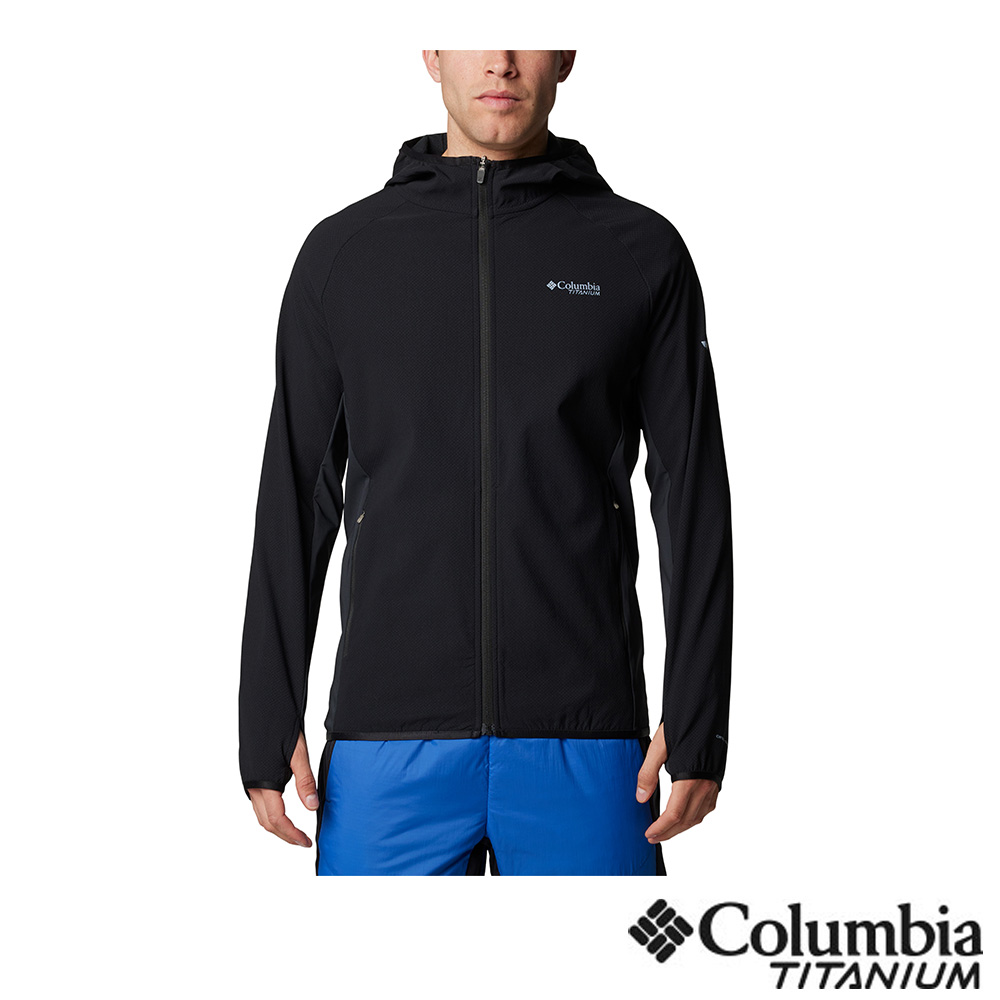 Columbia 哥倫比亞 男款 - 防潑連帽外套-黑色 UAE33080BK/IF