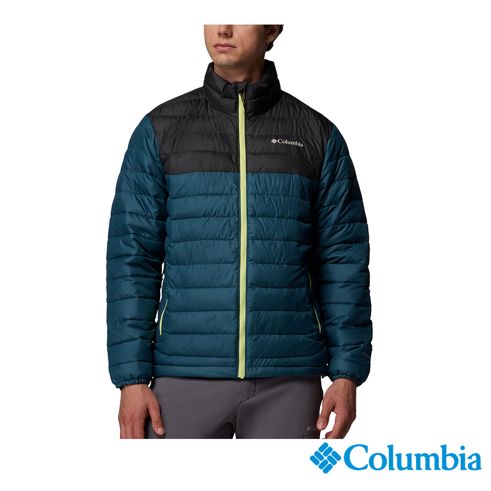 Columbia 哥倫比亞 男款 -保暖防潑填充外套-孔雀綠 UWE71550TL/JF
