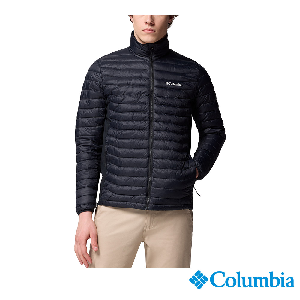 Columbia 哥倫比亞 男款 -防潑填充外套-黑色 UWO34950BK/JF