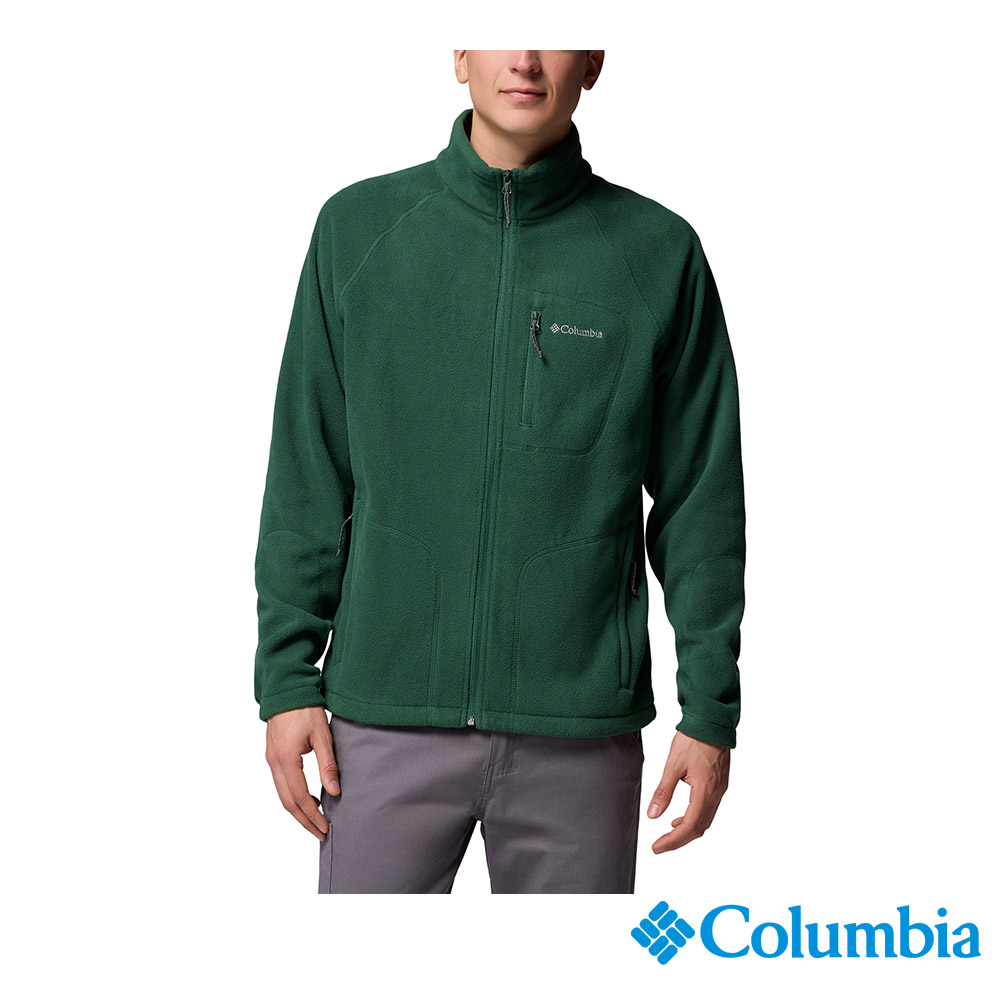 Columbia 哥倫比亞 男款-刷毛外套-深綠色 UAE30390DG/JF