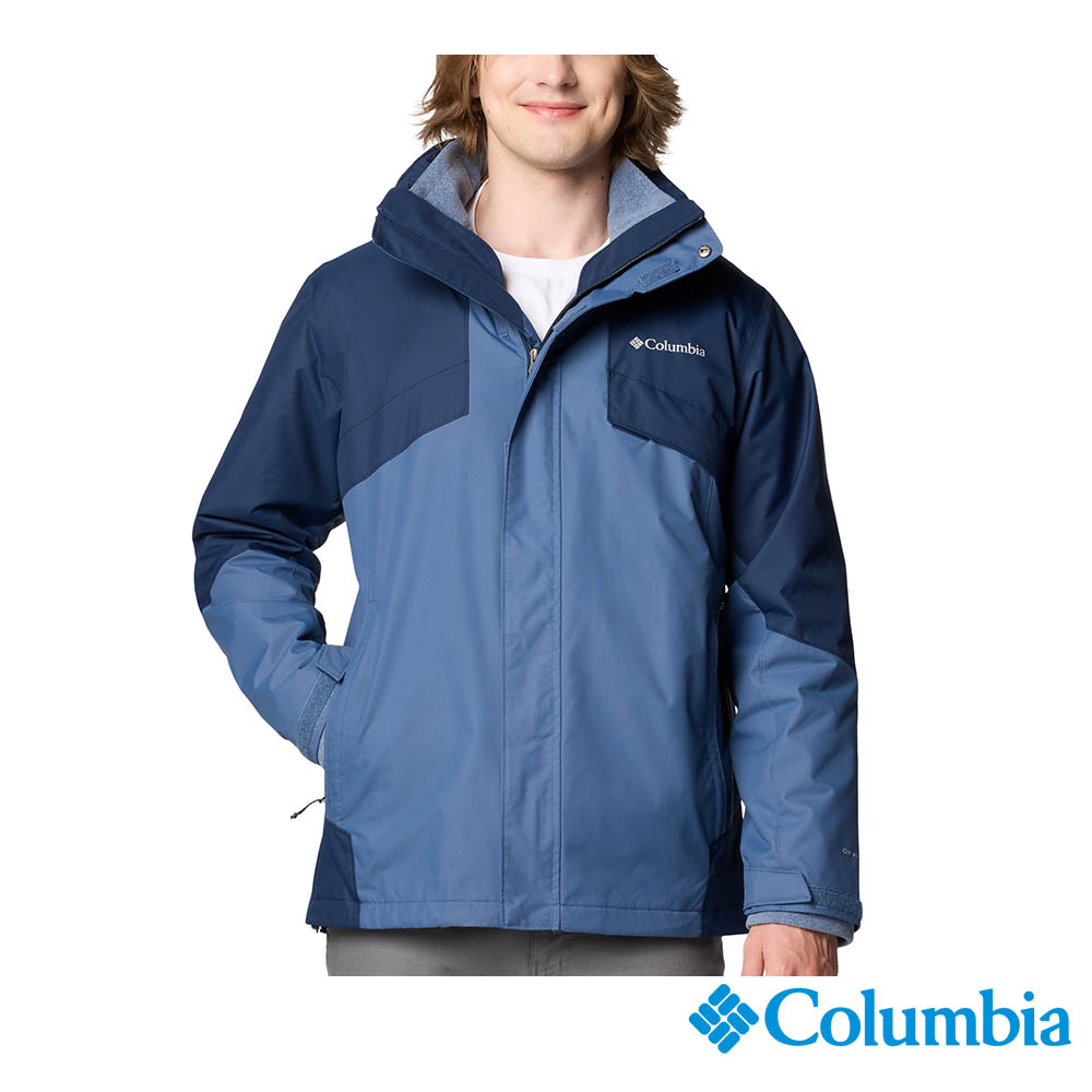Columbia 哥倫比亞 男款-OT防水保暖兩件式外套-墨藍色 UWE84970IB/JF