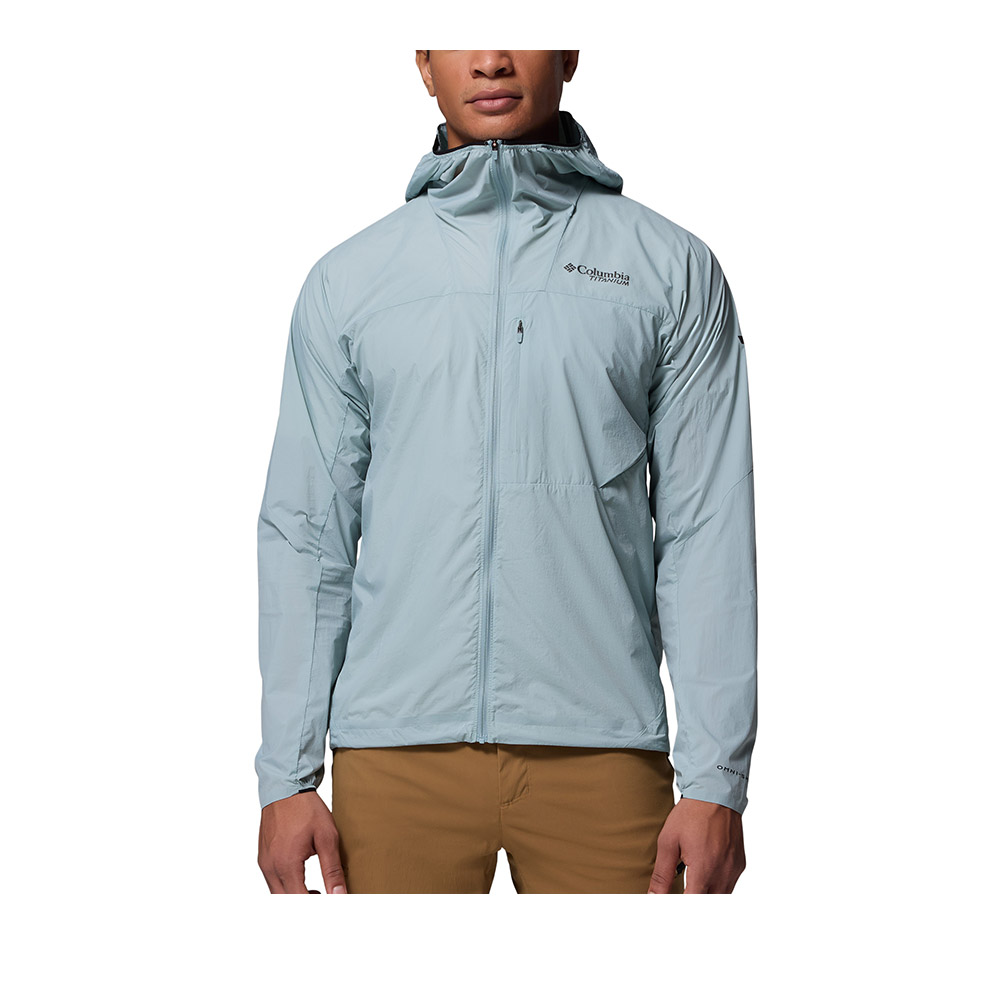 Columbia 哥倫比亞 男款-超防曬UPF50防潑水外套-Khyex Pro Wind Jacket-霧綠色(UWE48230MG/KS)