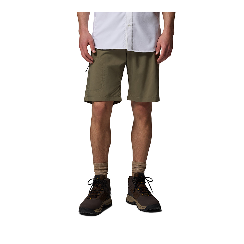 Columbia 哥倫比亞 男款-超防曬UPF50快排短褲-Silver Ridge Utility Short-軍綠色(UAE95700AG/KS)
