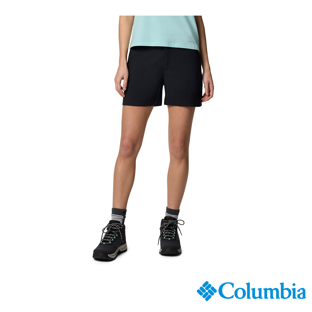 Columbia 哥倫比亞 女款- 超防曬UPF50防潑短褲-黑色 UAK59990BK/JS
