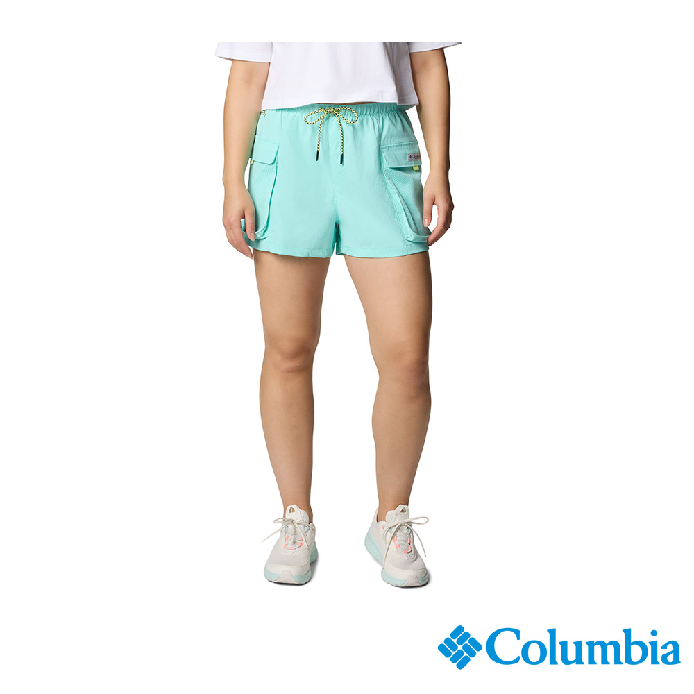 Columbia 哥倫比亞 女款- 超防曬UPF50防潑短褲-湖水藍 UFL70190AQ/JS