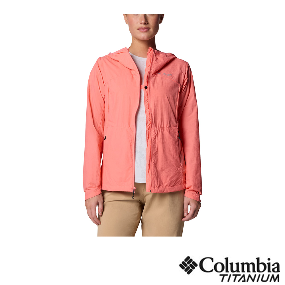 Columbia 哥倫比亞 女款-超防曬UPF50防潑水風衣-曙光粉 UWR73110AW/JS