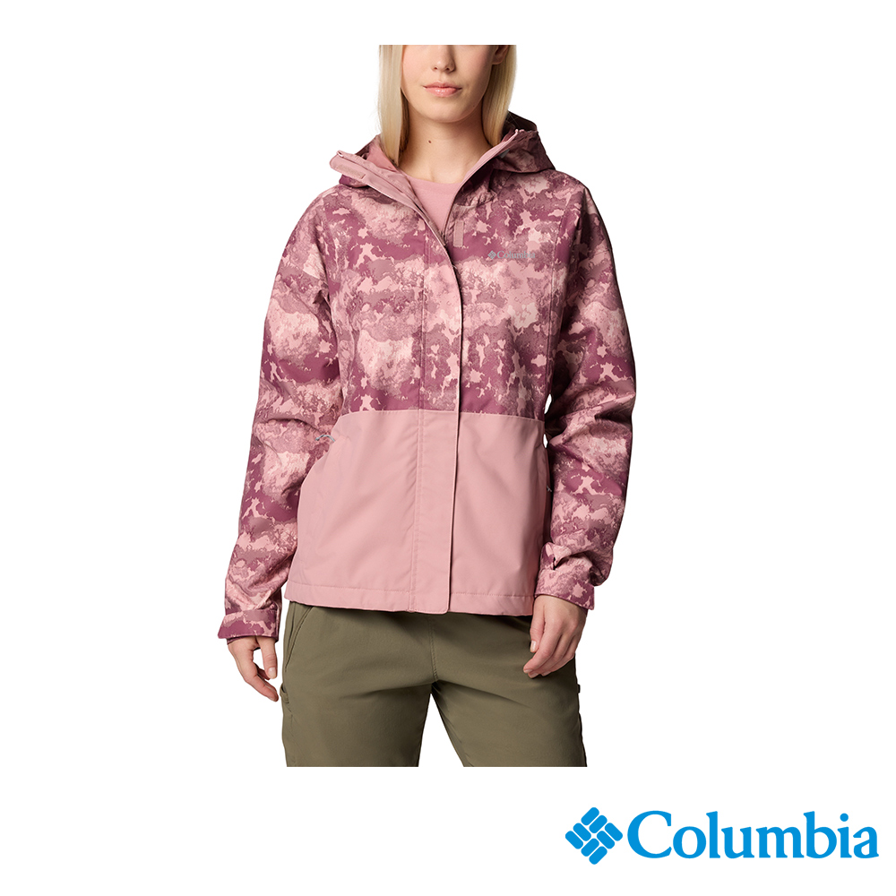 Columbia 哥倫比亞 女款- OT防水外套-粉色印花 UWR51920UH/JS