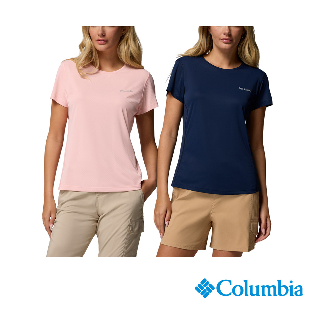 Columbia 哥倫比亞 女款- 防曬UPF50涼感快排短袖上衣 UAR85320 (2025春夏)