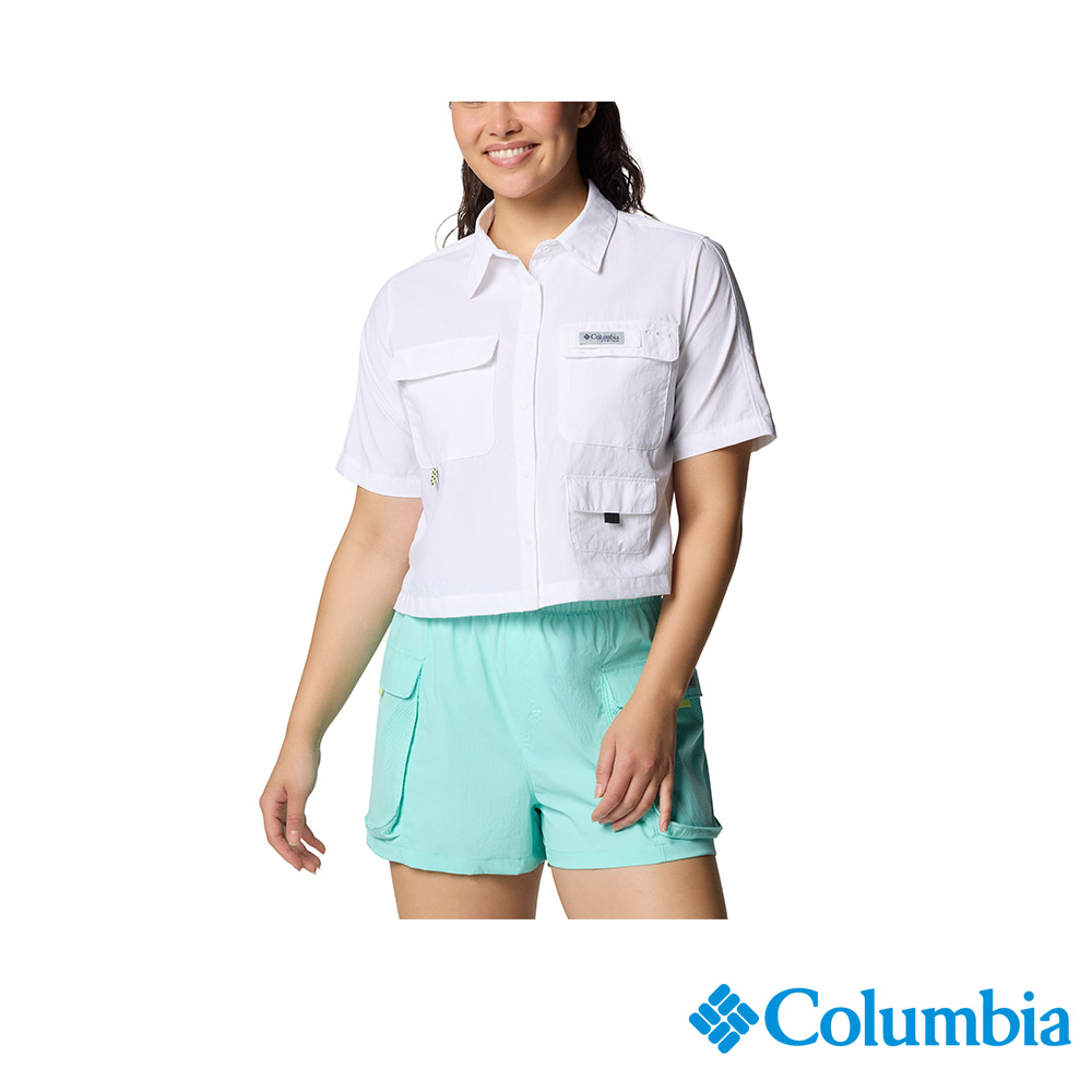 Columbia 哥倫比亞 女款 - 超防曬UPF50快排短袖襯衫-白色 UFL61010WT/JS