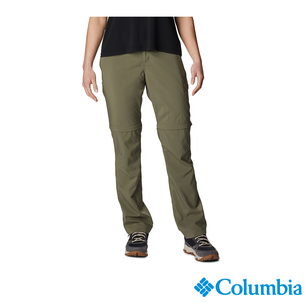 Columbia 哥倫比亞 女款 - Silver Ridge Utility UPF 50超防曬防潑快排長褲-軍綠 UAR89440AG-HF