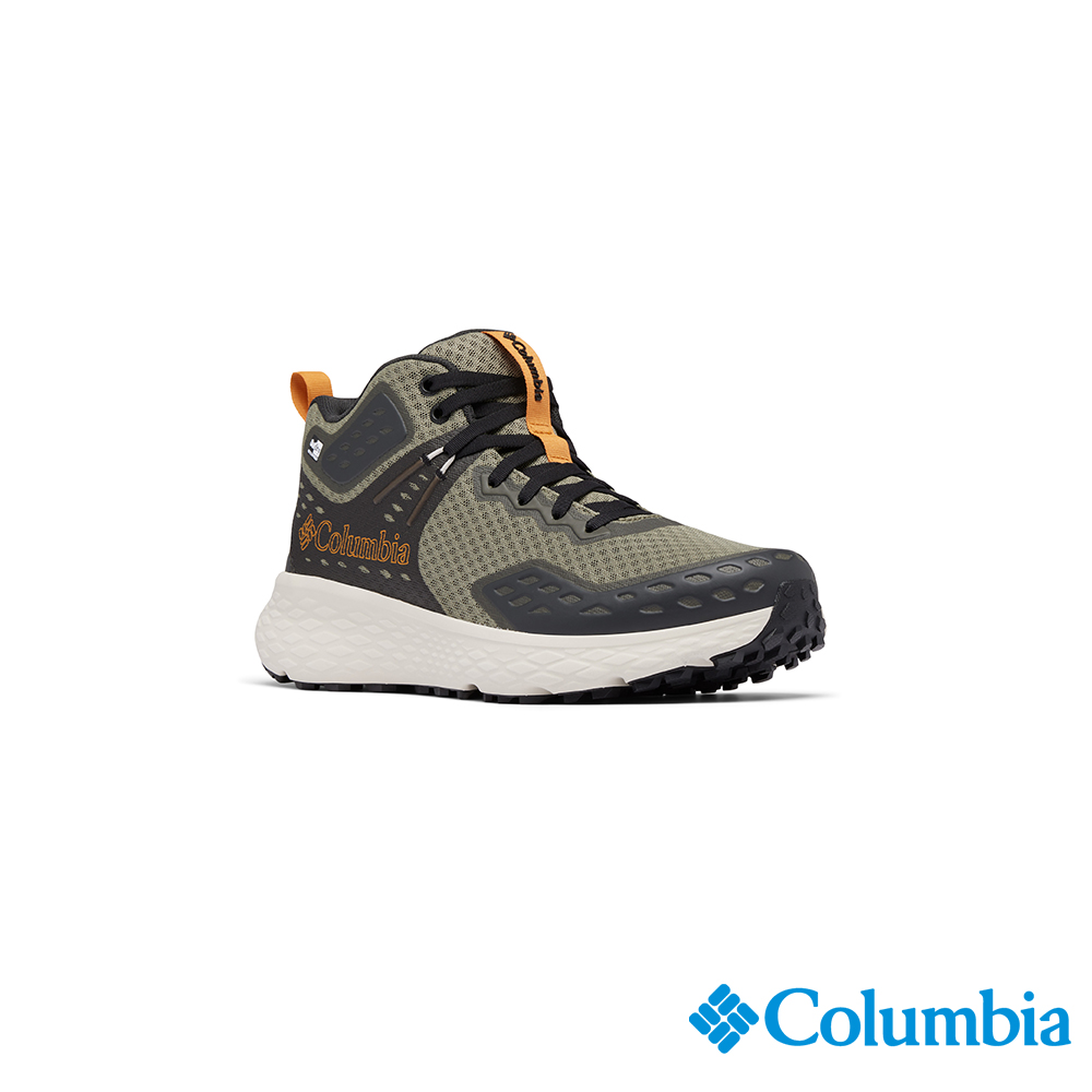 Columbia 哥倫比亞 男款-OD防水極彈高筒健走鞋-軍綠色 UBM73540AG/IF