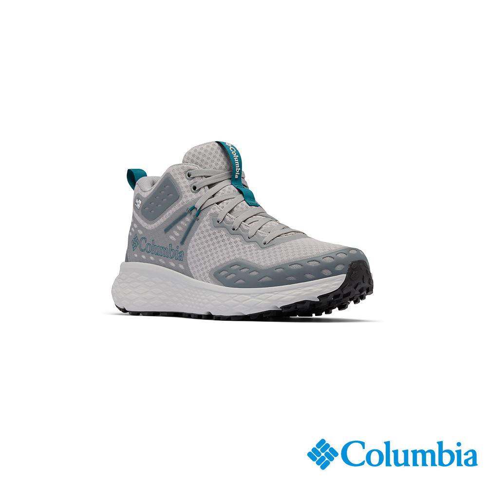 Columbia 哥倫比亞 男款- OD防水極彈高筒健走鞋-淺灰色 UBM73540LY/JS