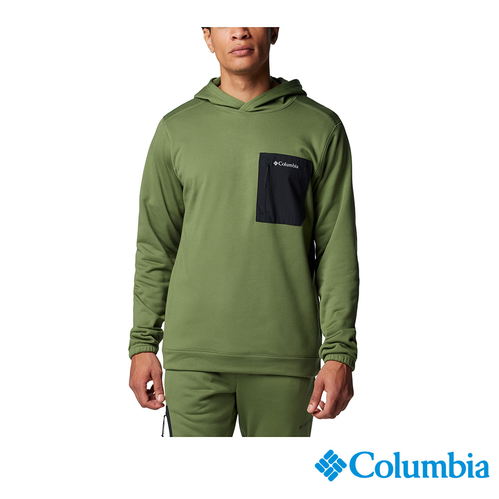Columbia 哥倫比亞 男款 - 快排連帽長袖上衣-綠色 UAE89020GR/IF