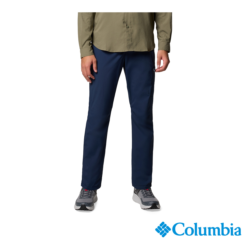 Columbia 哥倫比亞 男款-涼感防潑長褲-深藍 UAE58060NY/JS